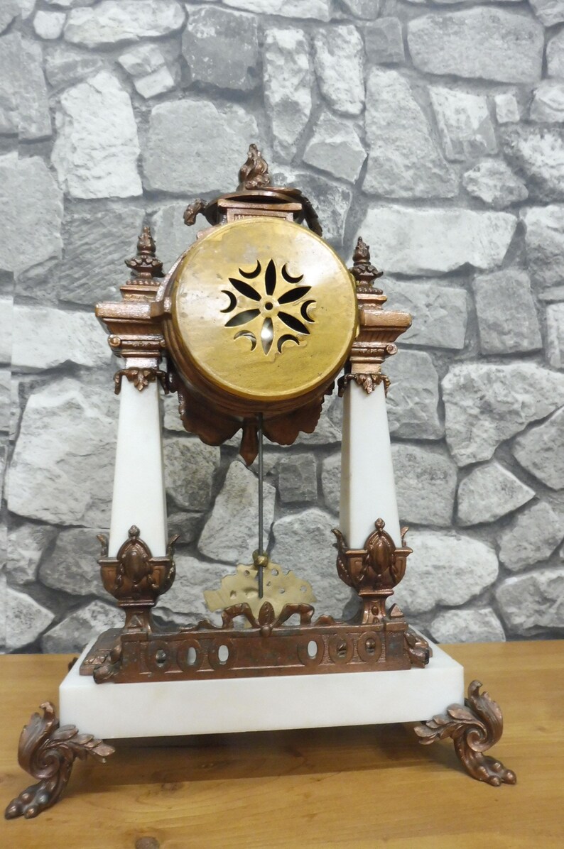 Antique French Mantel Clock Table Clock Etsy