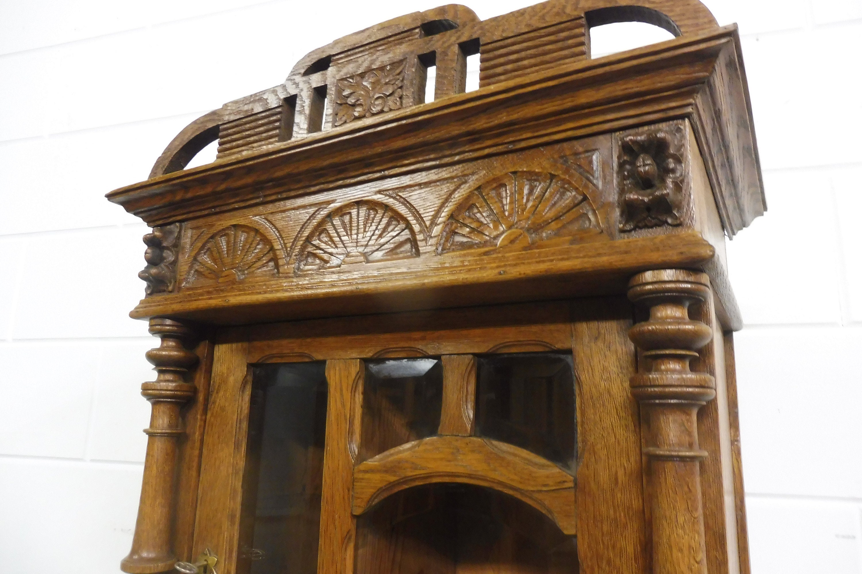 Antique Wooden Bathroom Cabinet Wall Cabinet Medicine Cabinet Oak Wood ...