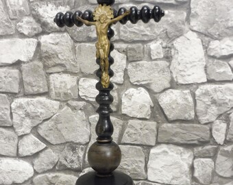 Antique Cross Antique Crucifix Wooden Statue