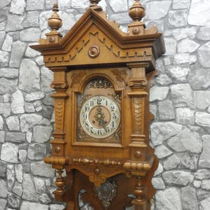 掛け時計　柱時計　Gustav Becker Gustav becker antique wall clocks - Etsy 日本