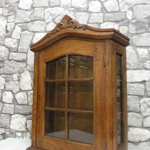 Mid Century Vintage Wooden Wall Cabinet Bathroom Cabinet made of Teak Wood