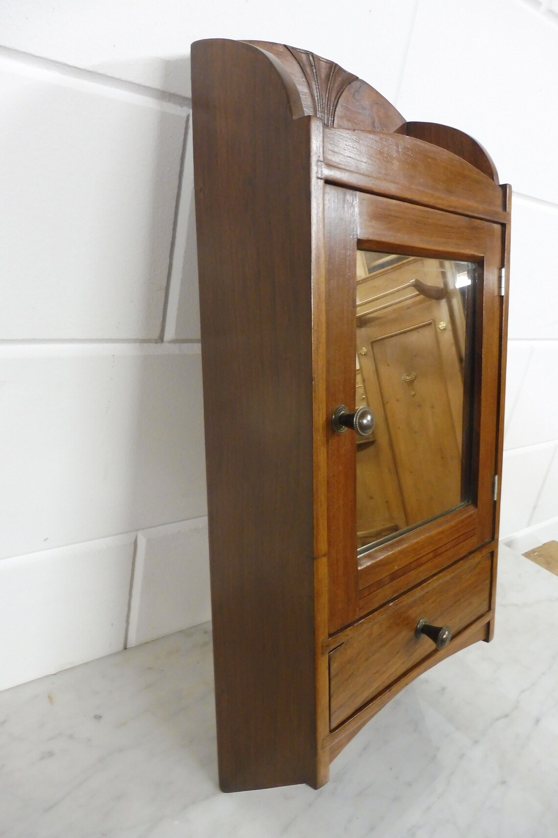 Antique Bathroom Hanging Cupboard Wall Etsy