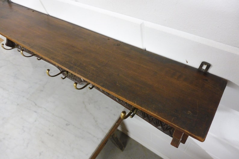 Beautiful Vintage Wooden Coat Rack Wall Rack 1960s - Etsy