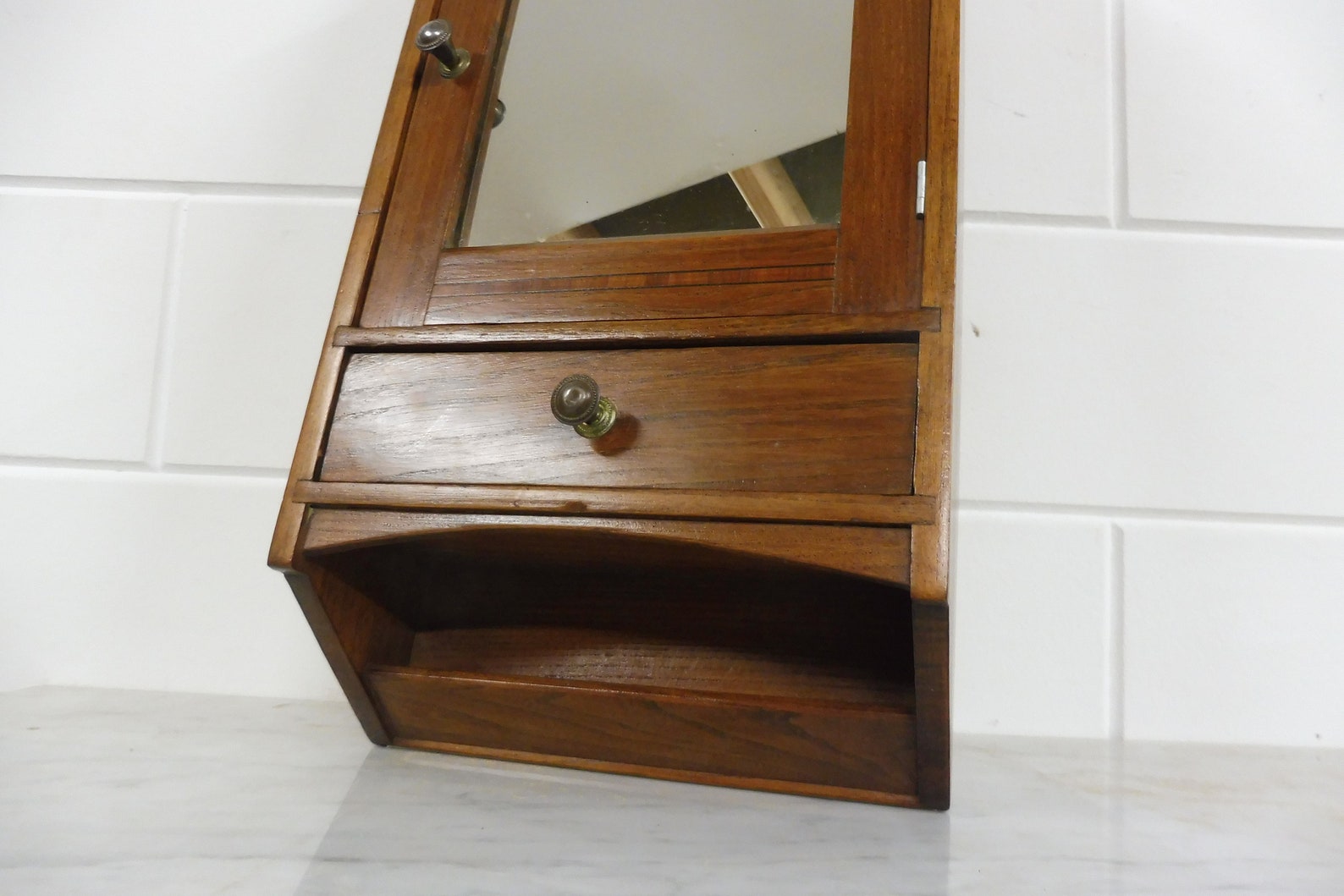 Antique Bathroom Hanging Cupboard Wall 1920s Etsy