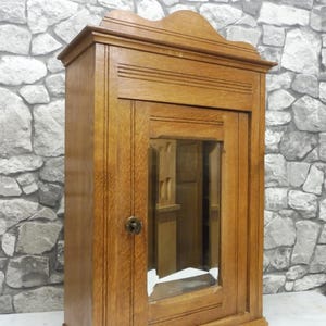 Antique Wooden wall cabinet bathroom cabinet medicine cabinet with mirror