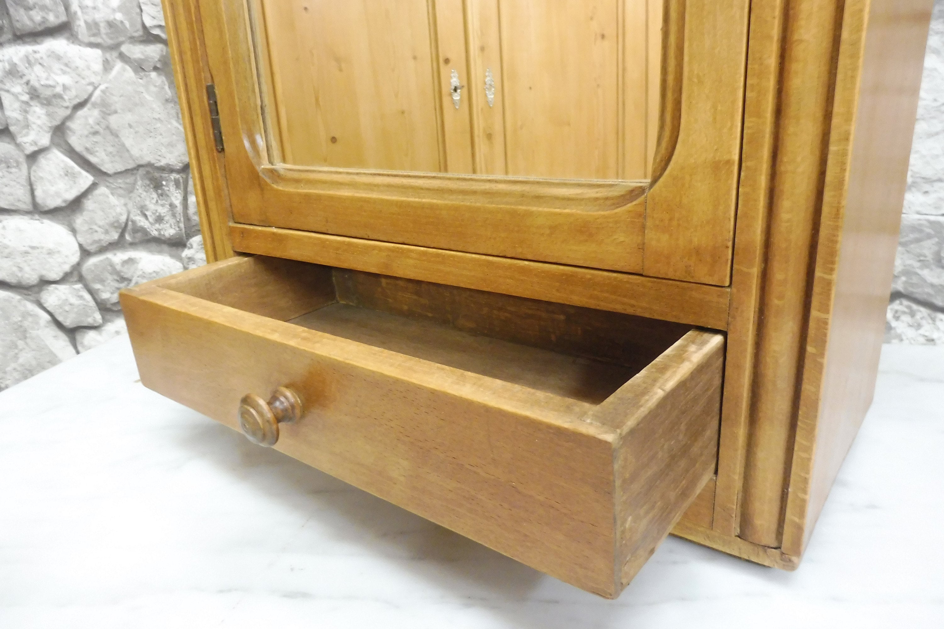 Antique Wooden French Medicine Wall Cupboard Etsy