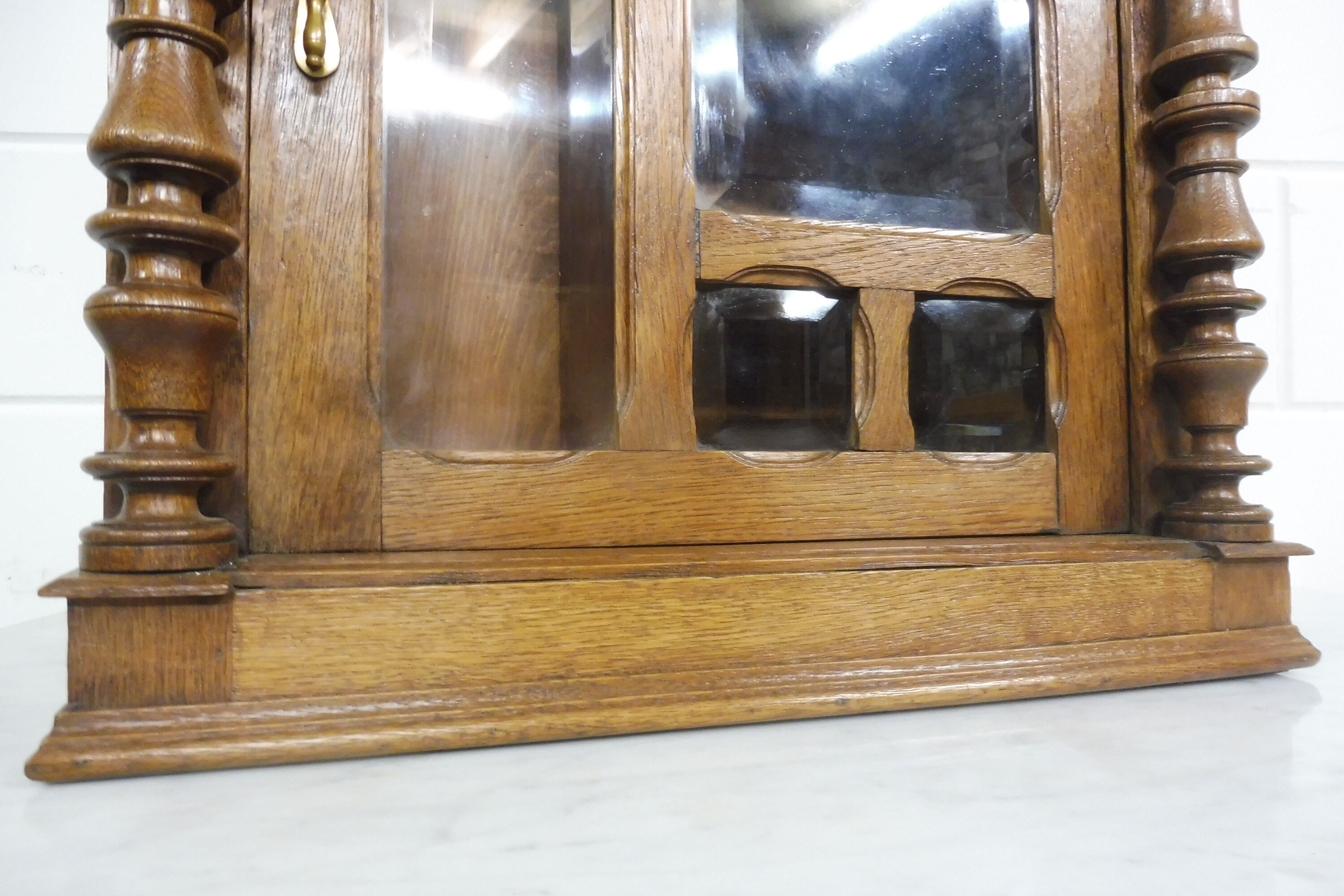 Antique Wooden Bathroom Cabinet Wall Cabinet Medicine Cabinet Oak Wood ...