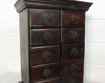 Wooden Vintage Small Cabinet Jewelry Box Bedside Cabinet Teak Wood