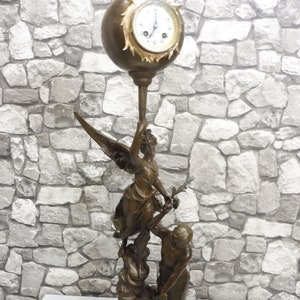 Beautiful Antique French Mantel Clock Desk Clock Table Clock