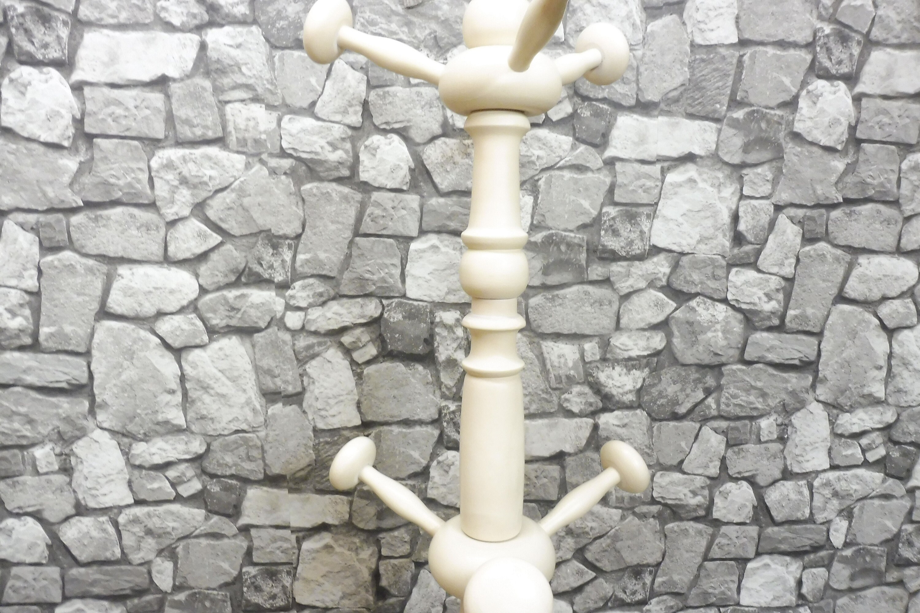 Vintage Wooden Standing Coat Rack Hall Tree Floor Stand 1970s Etsy