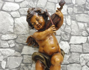 Mid Century Angel Wall Sculpture Putto Angel Vintage