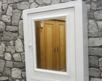 Antique Wooden Bathroom Cabinet Medicine Cabinet Wall Cabinet White