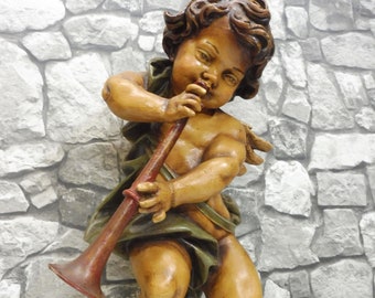 Beautiful Vintage Mid Century Angel Putto Wall Sculpture