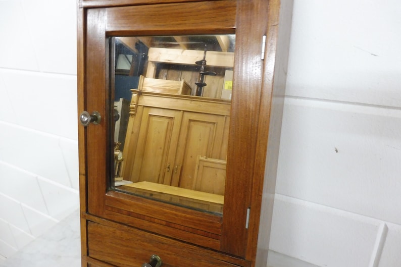 Antique Bathroom Hanging Cupboard Wall 1920s Etsy