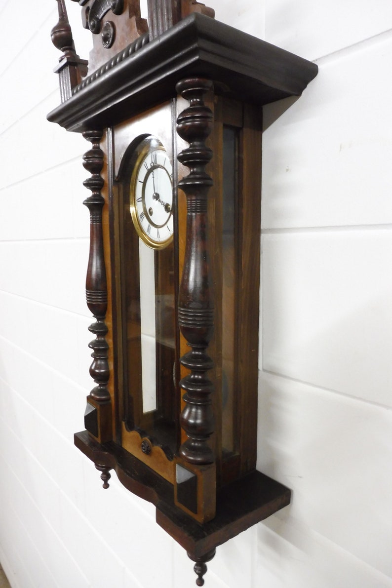 Antique German Wall Clock Regulator Gustav Becker Top Condition Etsy