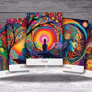 Cartes d'orientation céleste - Jeu de cartes Oracle de 44 - Développement spirituel - Guérison à la rose de Bengale - Êtres célestes - Orientation spirituelle