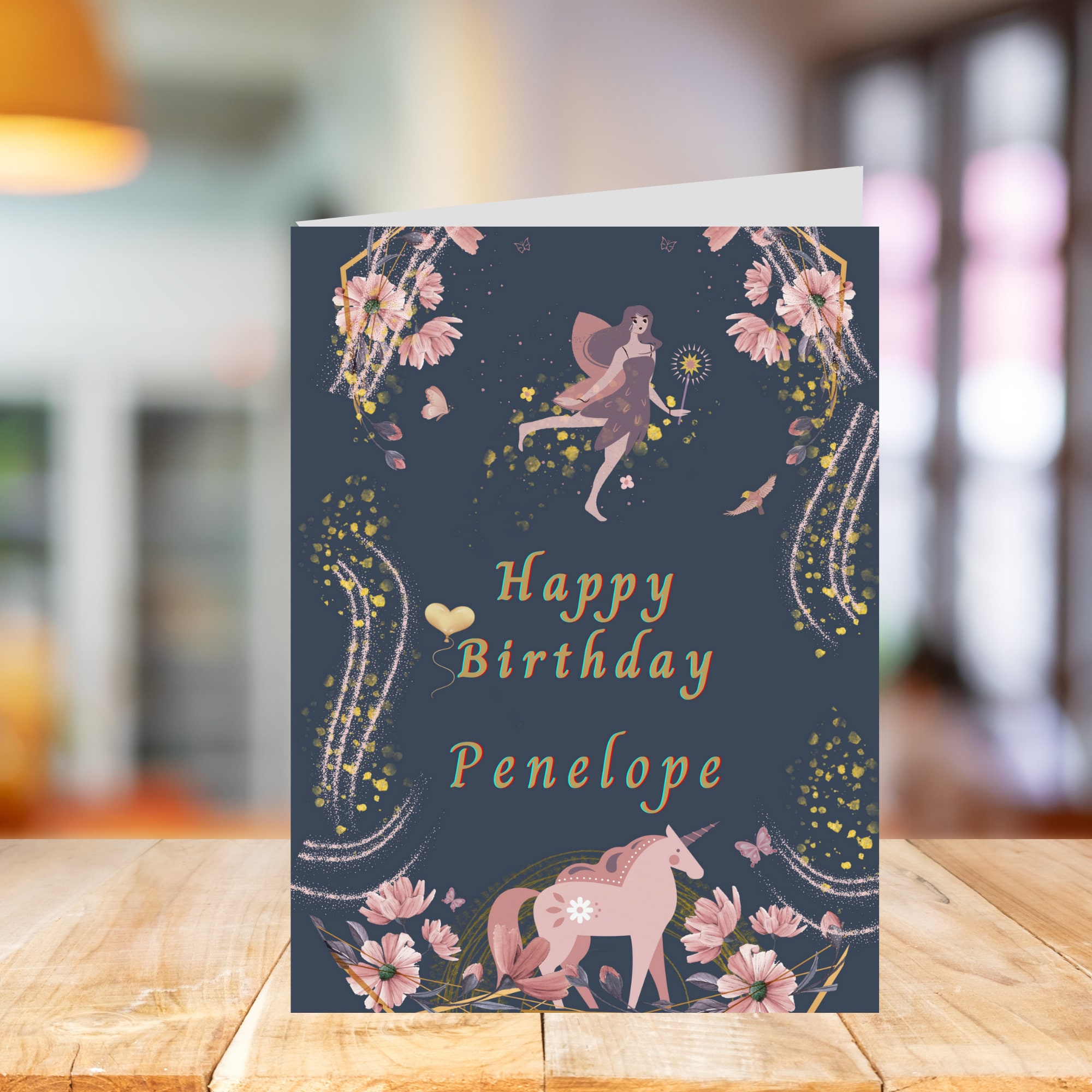 EDITABLE Fantasy Birthday Card Template, DIGITAL DOWNLOAD, Instantly ...