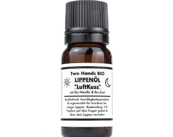 Lip oil “LuftKuss” with organic vanilla & organic cinnamon - organic vegan