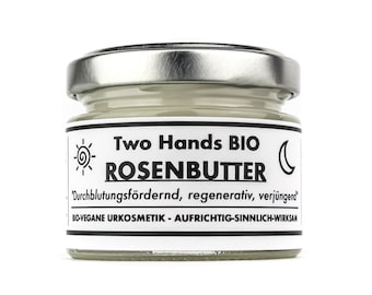 Rosenbutter aus echter Bio-Rose & Bio-Sheabutter - Bio Vegan