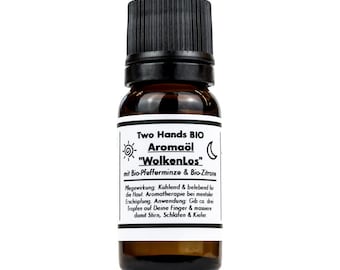 Aroma oil “WolkenLos” with organic peppermint & organic lemon - organic vegan