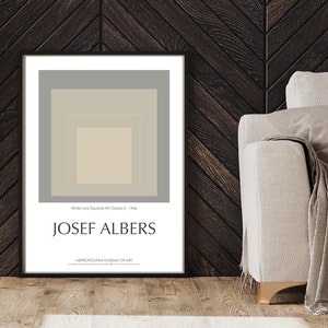 Josef Albers Print Art Exhibition Poster Mothers Day Gift Vintage Printable Alber Metropolitan Museum of Art Print Home Decor Nested Squares