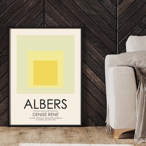 Josef Albers Nested Squares Bohemian Home Decor Poster Josef Albers Print Art Poster Homage To The Square Vintage Albers Mothers Day Gift