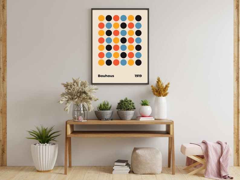 Bauhaus Art Print Poster Home Decor Best Mother's Day Gift Wall Art ...