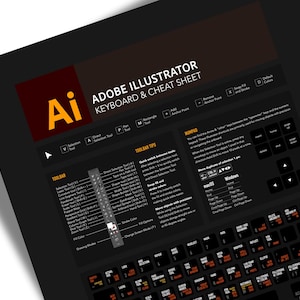 Adobe Illustrator Shortcuts Cheat Sheet Illustrator Keyboard Shortcuts ...