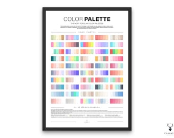 Color Palette Print UX Designers Pastel Colors Palette Print Poster Pastel Color Meanings Branding Ideas Poster Graphic Design Studio Decor