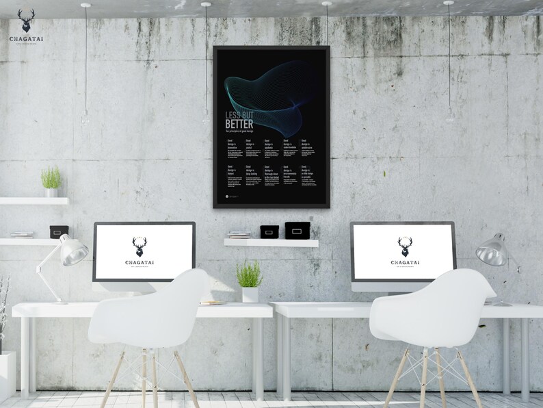 Design Phases Poster Ten Principles of Design Print With Dieter Rams ...