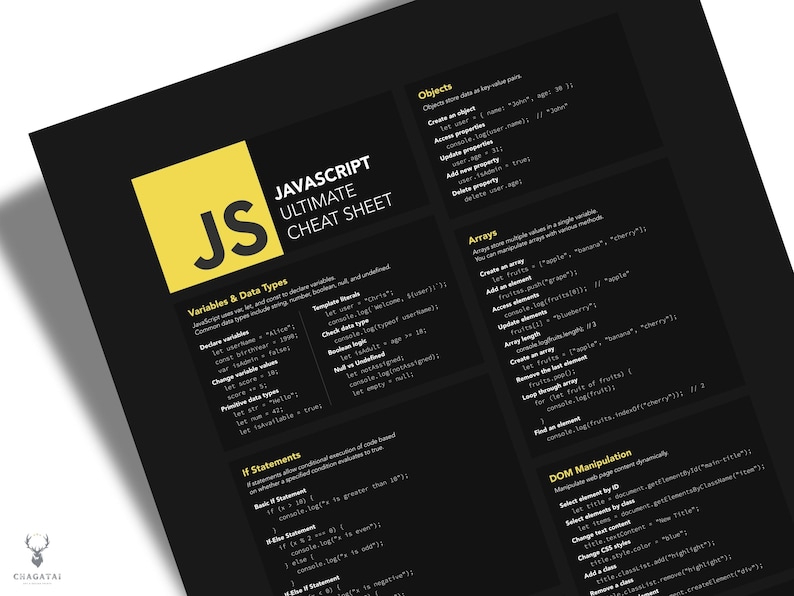 JS language essentials for coders