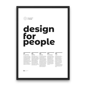 Dieter Rams UX Design Principles Poster Design For People Dieter Rams Poster UX Designer Gift Print Designer Gift Design Lover Dieter Rams