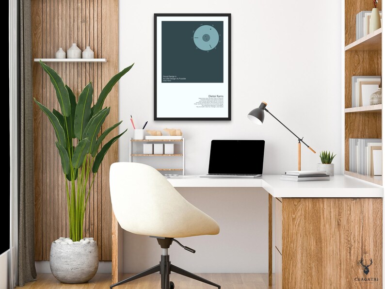 The Dieter Rams Print Apple Design Poster is the perfect addition to any home or office wall decor. This iPod wall art is a tribute to the legendary designer and features the iconic Apple design that he was instrumental in creating.