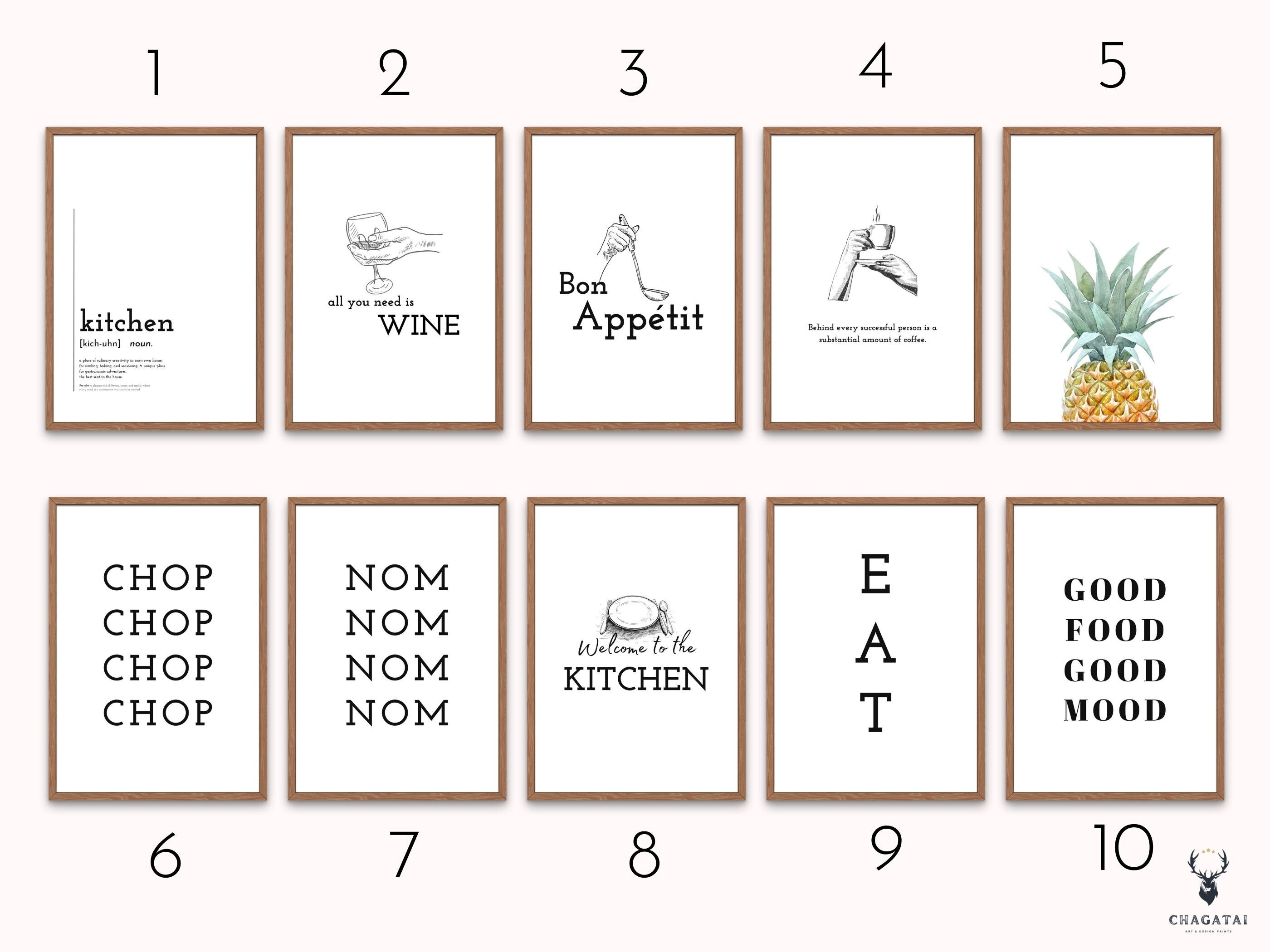 italian kitchen wall decor | kitchen wall art set of... Kitchen Wall Decor Set of 10 Kitchen Print Set Kitchen Wall Art Set of ...