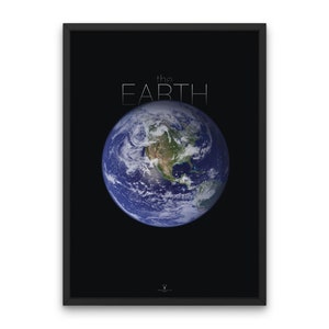 Earth Poster Planet Solar System Print Earth Education Print Space Poster Space X Wall Decor Astronomy Poster Earth Home Decor Picture Earth