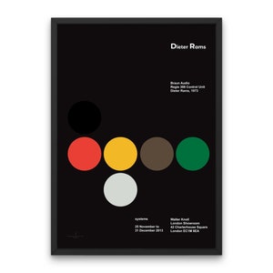 Braun&#39;s Dieter Rams Poster A Minimalist&#39;s Dream Braun Print Circle Poster for Modern Home Decor Modern Art, Architecture, Industrial Design