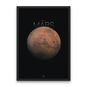 Das Mars Poster Roter Planet Print Bildung Nasa Space X Wall Decor Mars Printable Kinder Mars Wanddekor Roter Planet Poster Terraforming Mars
