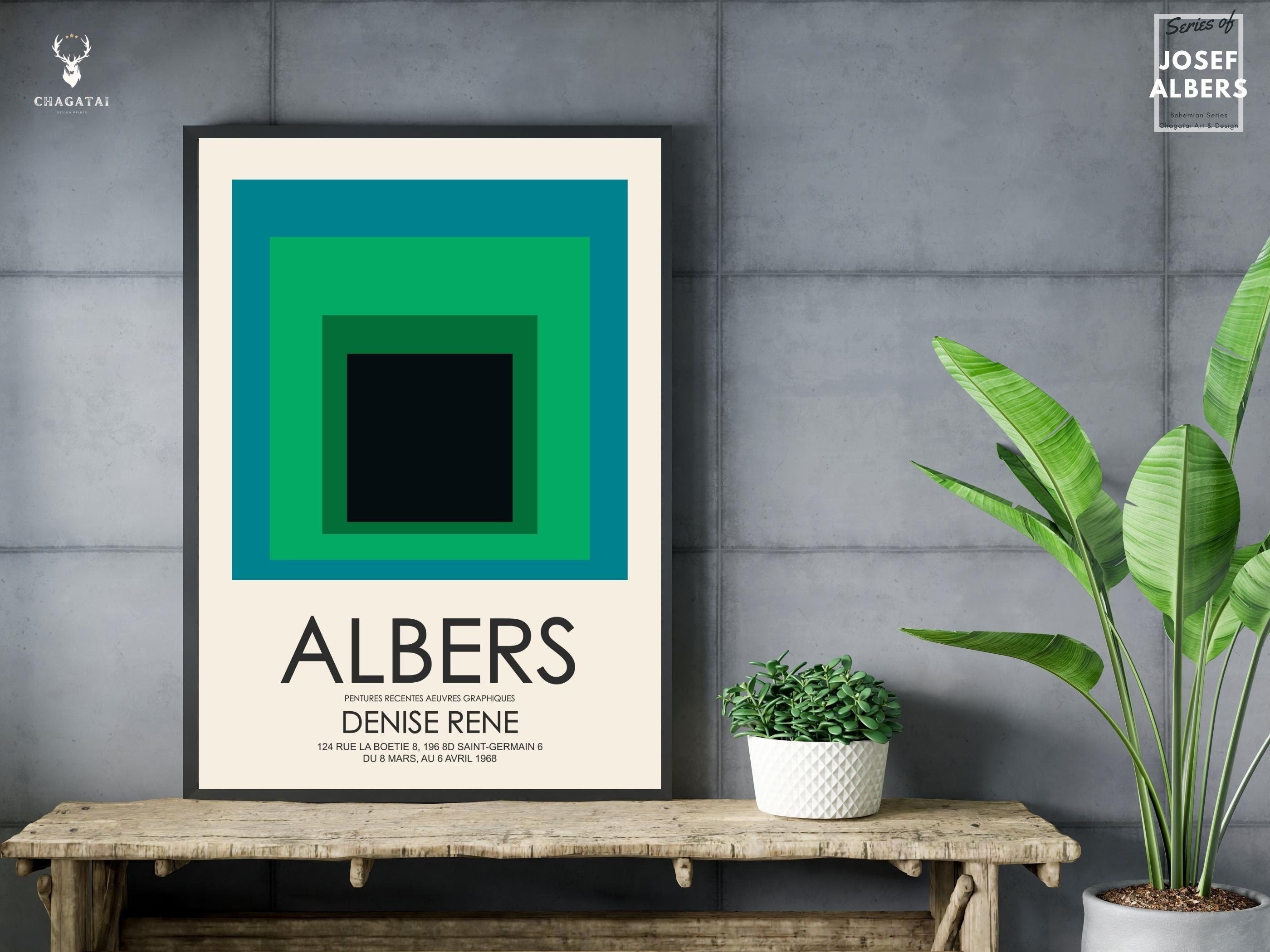 Josef Albers Homage to the Square Print Albers Poster Nested