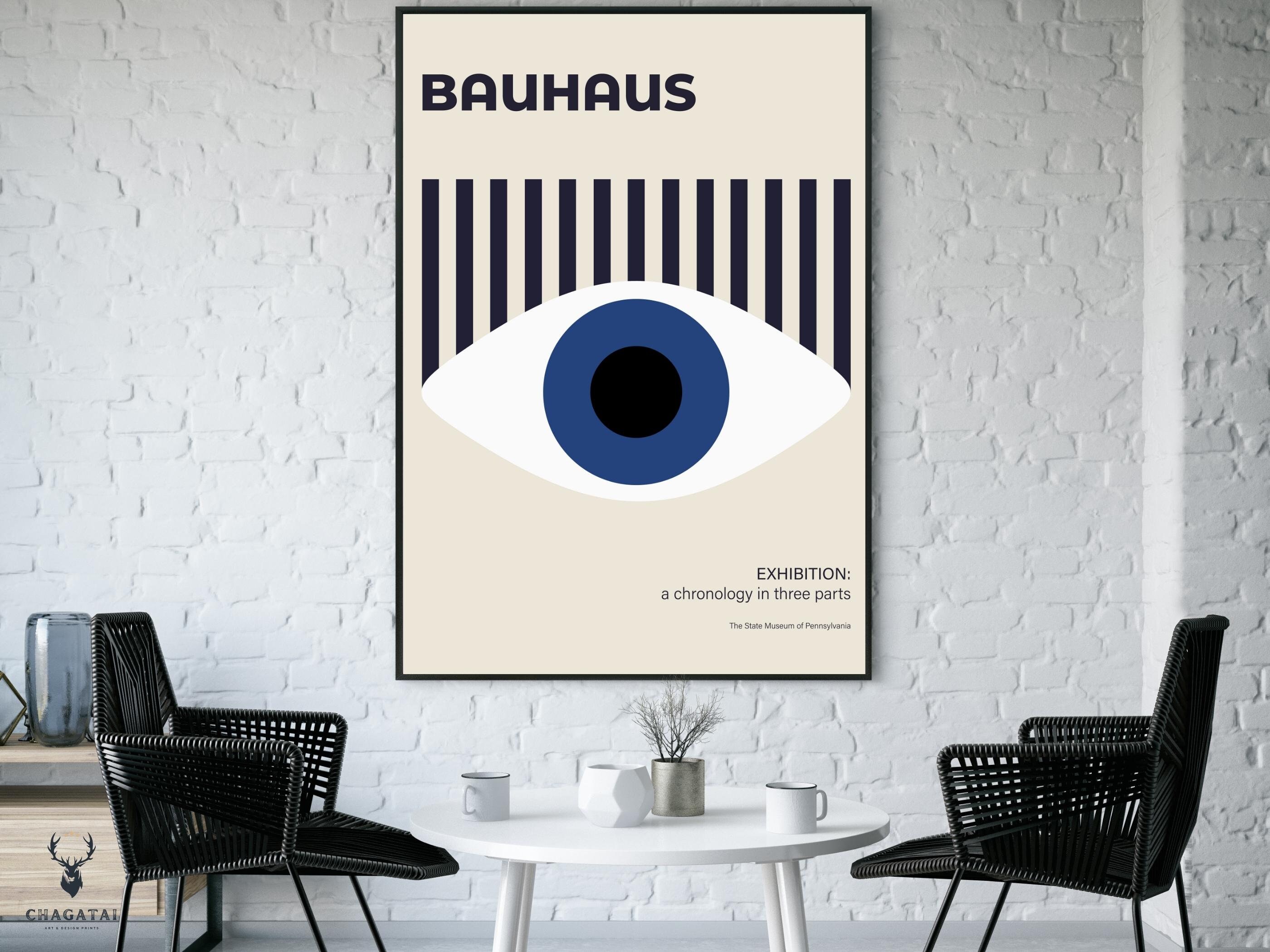 Bauhaus Poster Print Home Decor Retro Mothers Day Gift Bauhaus Art With ...