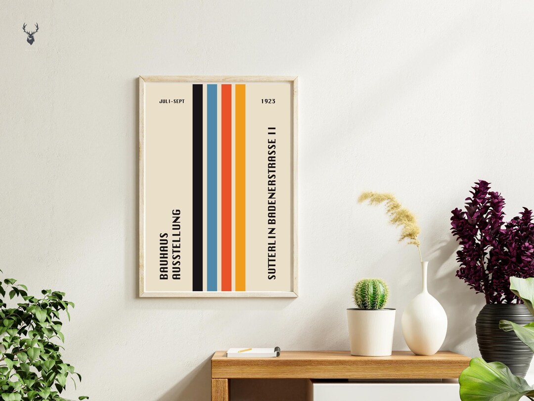 Bauhaus Poster Print Vintage Furniture Home Decor Bauhaus Poster Print ...