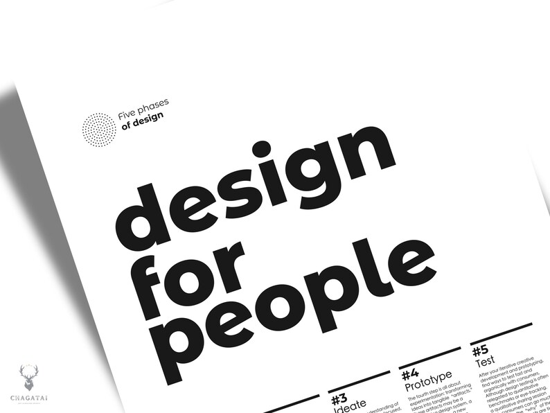 The Dieter Rams UX Poster features the 5 principles of UX design, presented in a captivating format. A perfect gift for any designer or design enthusiast. This printable poster is white background and black texts with wooden frame. UX designer gift