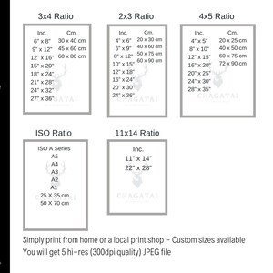 This picture is detail of Dieter Rams UX Design Principles Posters detail info page about size of prints