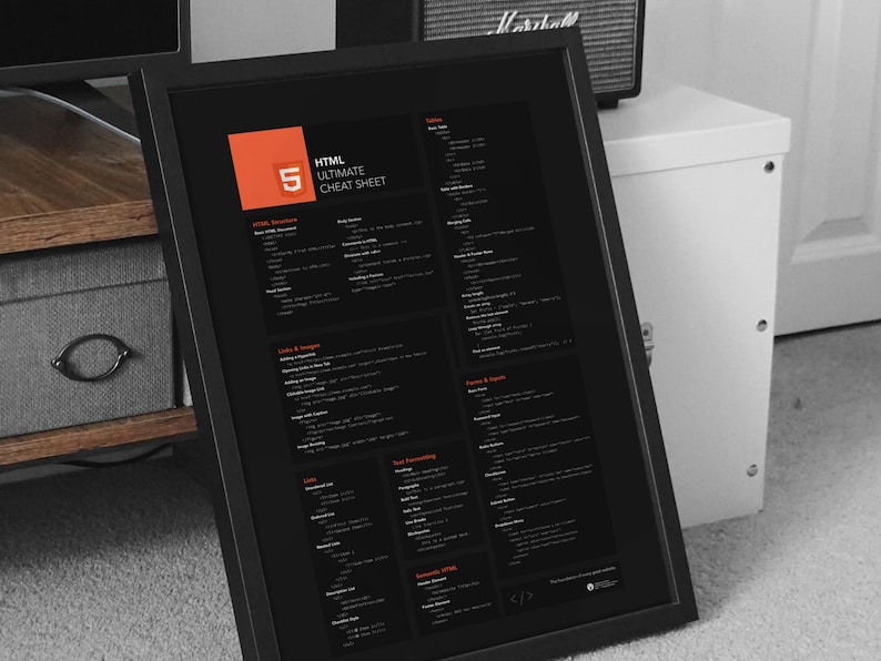 Beginner-friendly HTML cheat sheet