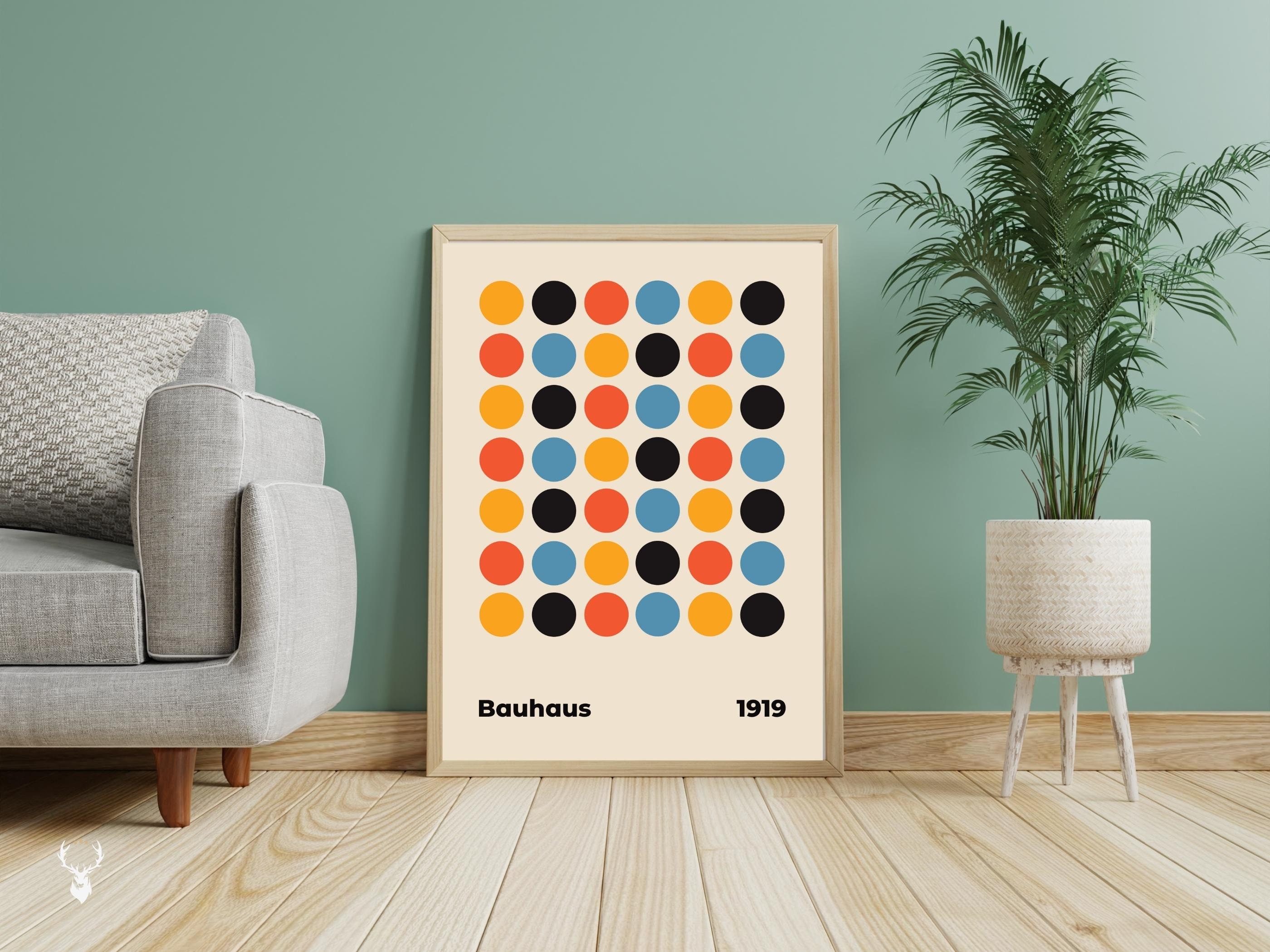 Bauhaus Art Print Poster Home Decor Best Mother's Day Gift Wall Art ...