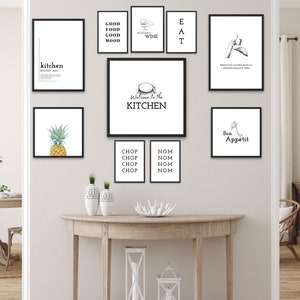 italian kitchen wall decor | kitchen wall art set of... Kitchen Wall Decor Set of 10 Kitchen Print Set Kitchen Wall Art Set of ...