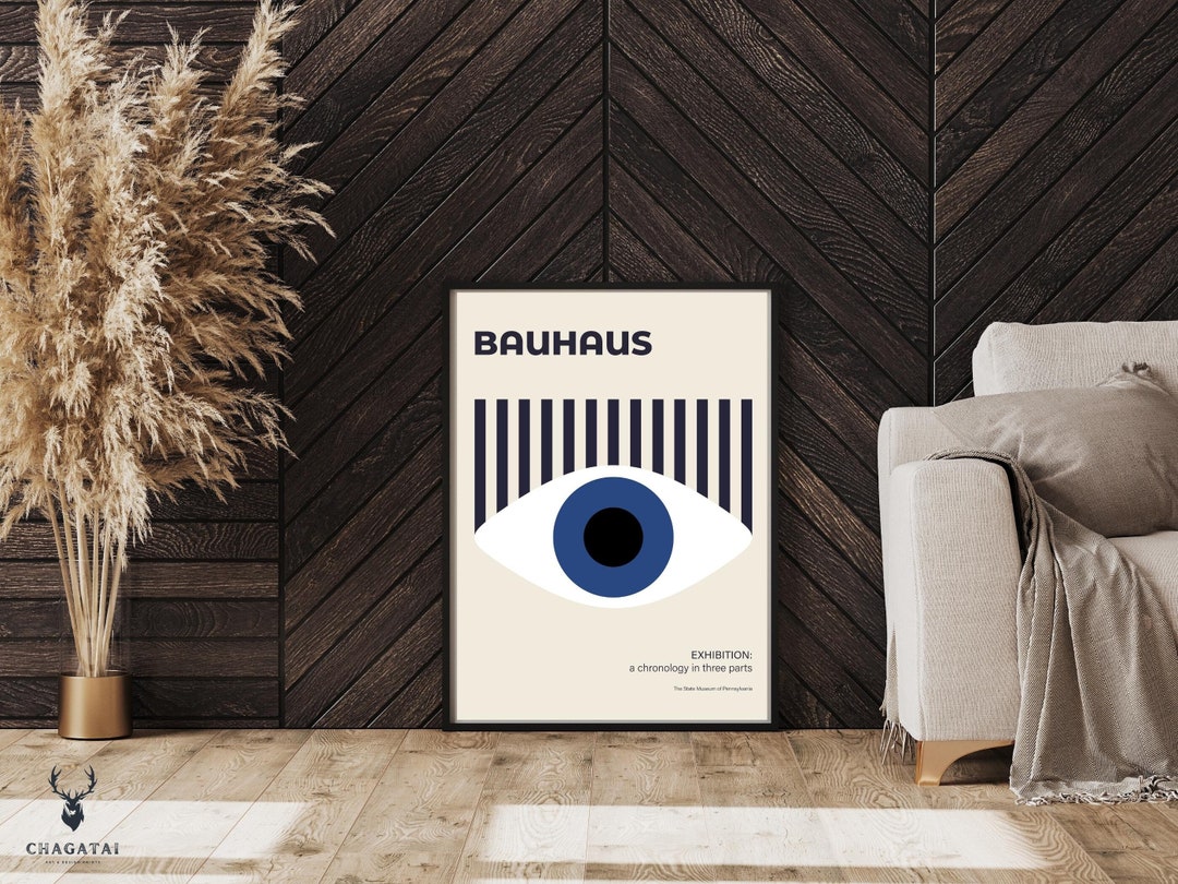 Bauhaus Poster Print Home Decor Retro Mothers Day Gift Bauhaus Art With ...