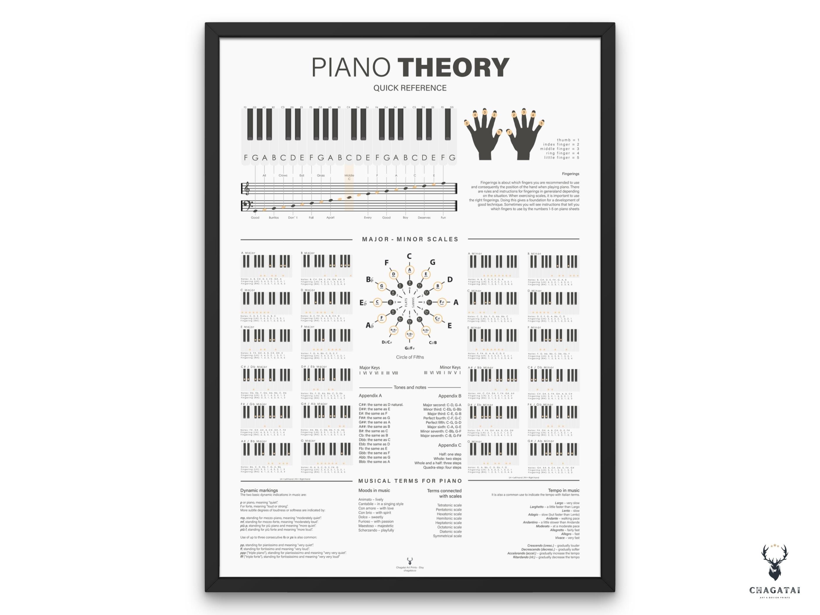 Mini calendar Piano novelty gift with numbered musical notation develop  interest