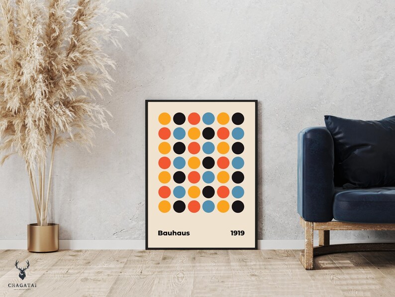 Bauhaus Art Print Poster Home Decor Best Mother's Day Gift Wall Art ...