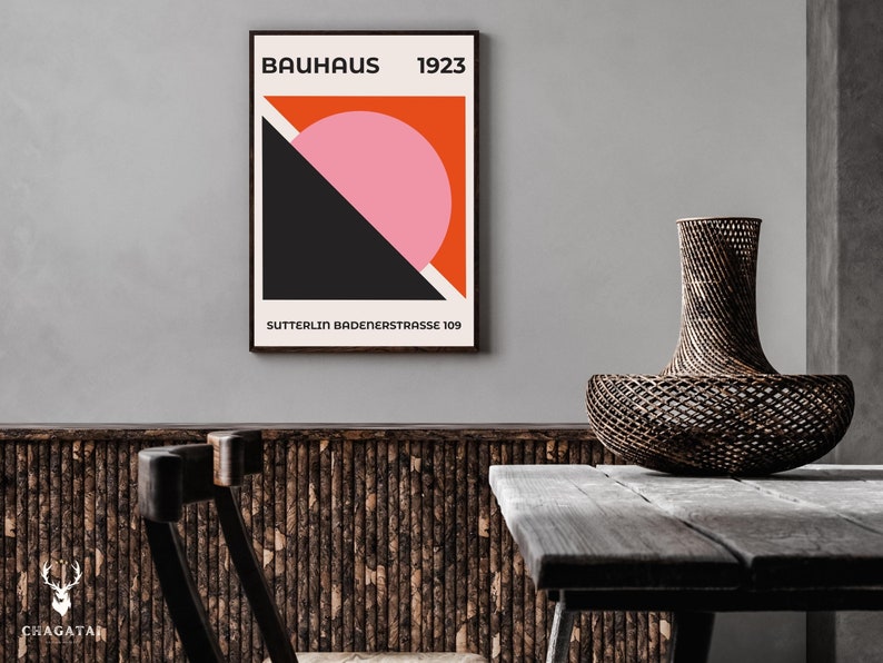 Bauhaus Printable Art Poster Home Decor Bohemian Geometric Bauhaus ...