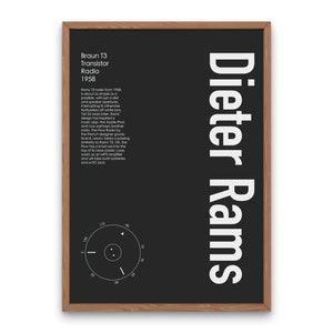 Dieter Rams Poster Apple Design Print UX Designer Poster Braun Graphic Design Thinking Poster UX Print Dieter Ram Printable Digital Download